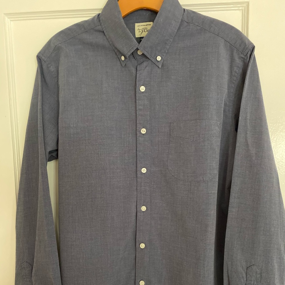J. Crew Men’s Dark Blue Button Down Shirt